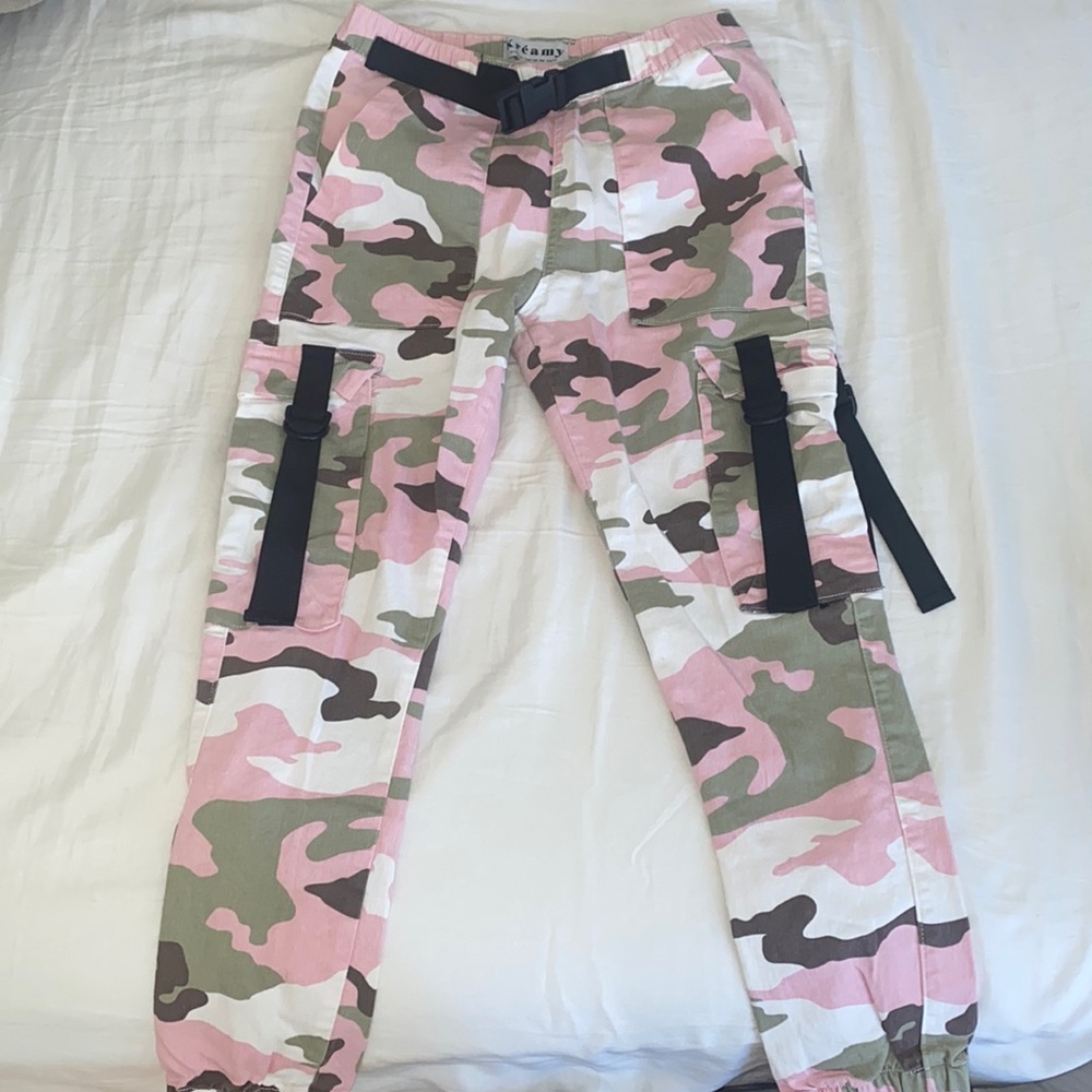 Pink Cargo Pants